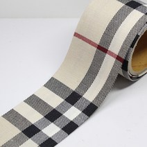 리본디자이너 원단리본, 69-베이지체크, 50cm