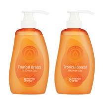 망고드랍 향기좋은 퍼퓸 바디워시 트로피컬브리즈 샤워젤 500ml, 500ml x 2개