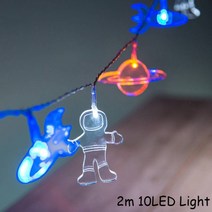태양계 모형 모빌 행성 세트대기권 밖 파티 장식 생일 파티 용품 우주선 ​​화환 기치, 1.5m 10led 조명