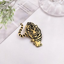 명품 호랑이 브로치 뱃지 배찌 한복브로치 2022 새해 타이거 핀 남성용 셔츠 옷 모자