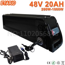 전기자전거 배터리 Silverfish 리튬 48V 22Ah 20Ah 18Ah 15Ah 1000W 리튬 이온 48V 18650 팩, 19.48V21AH1000W5A35E