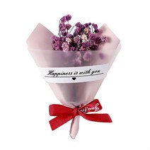 뱅쓰 드라이 플라워 미니 꽃다발, 퍼플