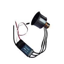 닥트 모터 덕트 팬 QX-MOTOR EDF QF2611 3S 4S 브러시리스 12 블레이드 CW CCW RC 비행기용 50mm, [15] 5000KVEDF50AESC3SCW, 1개