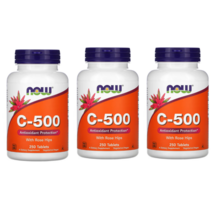 Now Foods 나우 푸드 로즈힙 함유 C-500 250정 아스코르브산 3개