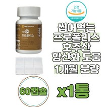 입안건조 면역력높이는영양제 항산화력 코스트코프로폴리스 포리폴리스 약국프로폴리스 Propoli 호주산프로폴리스 폴리폴리스 호주프로폴리스 씹어먹는프로폴리스, 60정, 1개