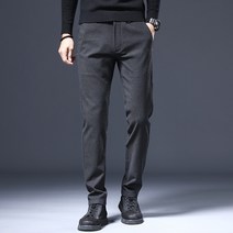 남자 2022 가을/겨울 새로운 남성 비즈니스 캐주얼 바지 패치 패딩 허리 청소년 바지의 한국판 a