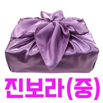 보라색 공단 보자기 선물 예단 실크 포장 명절 보자기 87x87cm 중 (10장 단위 판매)