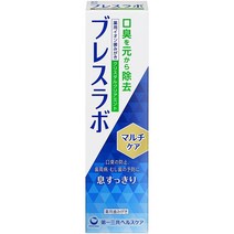 [일본 미백치약] 의약외품 브레스라보 멀티케어 크리스탈 클리어 민트 90g