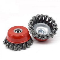 녹제거 거친면 마무리용 트위스트 와이어 브러쉬컵 75mm, 상세페이지 참조
