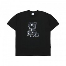 남자 여자 쿨 면 봄 반팔티 티셔츠 아크메드라비 METAL BEAR SHORT SLEEVE T-SHIRT BLACK