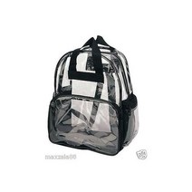 Book 투명 학교 보안 배낭 책가방 플라스틱 여행 가방 12개