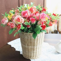 12송이 로즈 장미 다발 조화 (7colors), 피치