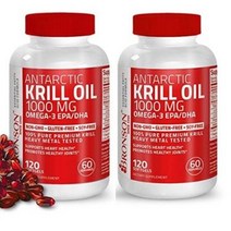 Bronson Antarctic 크릴오일 Krill Oil 1000mg 120정, 4병