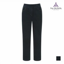 올리비아로렌 엔씨부산대점 전체밴딩 기모 일자핏데님 팬츠 a182