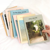 마음사진 A5 중철 노트 라인 대학노트 감성 일상 풍경 고급 유선 공책 직장인 대학생 문구, save the moment