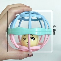 아기 유아 신생아 딸랑이 장난감 애착인형 고무 핸드벨 피트니스 잡는 공 만화 어린이 운동 조기 교육 완구, [06] Makaron fitness ball