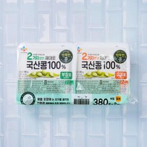 [메가마트]CJ 행복한콩 국산콩100%(부침용+찌개용) 380g*2개, 380g, 1세트