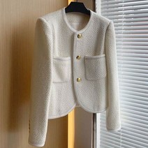 메이리앤 하객룩 트위드자켓 여성 숏 자켓 크롭 허밍