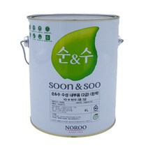 순수 친환경페인트 2급 백색 4L 내부페인트 실내용페인트