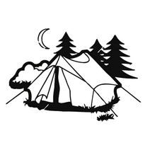 도킹텐트자동차 스티커 패션 텐트 캠핑 자연 휴식 PVC 방수 자외선 차단 데칼 블랙/실버 17.9cm 스포츠 아, 02 WHITE