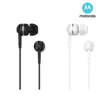 모토로라 모바일용이어폰 EARBUDS105 통화 음악 WA674E3, 수앤진쿠팡 블랙