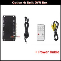 블랙박스 스위치 레코더 주차 시스템 채널 분할 상자 왼쪽 오른쪽 전면 후면 카메라 조명 자동차 모니터, 옵션 4, 32g