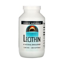 소스내츄럴스 레시틴 1200mg 소프트젤 글루텐 프리 무설탕, 500개입, 1개, 500정