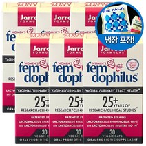 자로우 6병 여성 펨 도피러스 50억 30캡슐 냉장보관용 Fem Dophilus, 6개