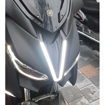 XMAX 프론트 LED 면발광 브이라이트 V라이트 데이라이트 엑스맥스 카울 어퍼, 블루