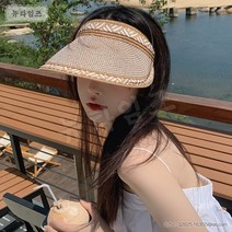 우븐 밀짚모자녀 여름 머리띠형 썬캡 뉴타임즈 C742Y165