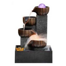 가정용 미니 분수대 정원 사무실 도자기 인테리어 분수, 무화기능X