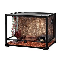 REPTI ZOO 67갤런 파충류 유리 테라리움 이중 경첩 문 스크린 환기 91.4cm x 61cm 45.7cm36인치 24인치 18인치녹다운 USA 미국, 24