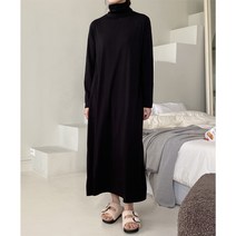 애플망고옷장 기모 기본 이너 롱폴라 원피스