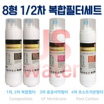동양매직WPU-8202F 호환정수기필터 복합11인치 한방향 4개1셋트, 1개, E타입 8인치 한방향 복합구성 4개세트