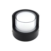 메이리 LED 원형 외부등 5W 정원등 볼라드등 처마등 펜션 가든조명 옥상조명 모던 심플 방수등 LED일체형 테라스등 서클 벽부등 전원주택 조경등 카페 직부등 실외조명 문주등, 주광색