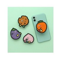 보석십자수 핸드폰 그립톡 거치대 DIY 꾸미기 1EA, 쿠팡 민트당그니