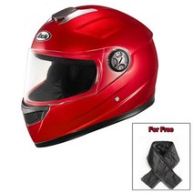 오토바이 헬멧 안개 방지 렌즈 남여공용, M, 빨간