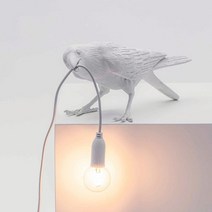 단스탠드 탁상 조명 인테리어 미드센추리 스탠드 카페 pzsunly led 럭키 버드 테이블 램프 벽 램프 야간 침실 머리맡 거실 벽 램프 홈 장식 럭키 버드 led, 흰색 앉아, 나는 플러그