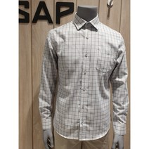 [ SAP 샙 ] 2도 윈도우 체크 포인트 카라 긴팔셔츠 YS22251 [NC청주점]