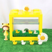 마리모 블록어항 6구세트 오리 꽥꽥꽥꽥 마리모포함, 블랙