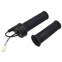 전동킥보드스위치 속도 제어 핸들 바 없이 전기 자전거 트위스트 스로틀 12v-72v 가속기 블랙 가죽 핸들 바 커버, 01 Black