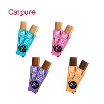 [캣퓨어] 고양이 습식간식 미니스틱 7g X 60개입, 닭가슴살&씨푸드 7g X 60개입