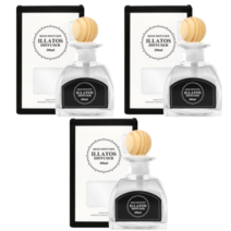 일라토스 고농축 차량 자동차 방향제 50ml 1+1+1 3개 세트 논슬립패드 포함, CAM블랙체리_3개