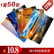 비닐 세척 코팅 현상 56inch 스마트폰 즉석카메라, C03-(50장)사진 인쇄 앨범, T20-6inch-코닥 골드 광택면