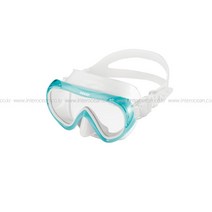 여성을 위한 GULL 걸 코코 스킨스쿠버 프리다이빙 마스크 수경, 캐리비안 블루[화이트실리콘]