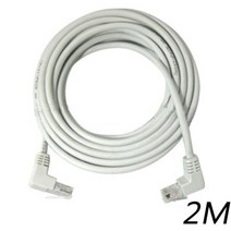 CAT.5E UTP 랜 케이블 인터넷 랜 선 90도 꺾임형 2M, AAA상품선택AAA