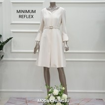 [미니멈] 집업 블링 벨티드 플레어원피스 MUDAWO9390 CR