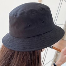 아모르데이 여성용 에이지버킷햇 턱 끈 데일리 면 사계절 벙거지 모자