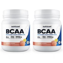뉴트리코스트 BCAA 라즈베리 레모네이드 글루텐 프리, 990g, 2개
