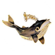 고래뱃지 고래 와펜 우영우 cindy xiang rhinestone 브로치 여성용 4 색 사용 가능 동물 핀 옴 브레 컬러 물고기 핀 새 보석 53